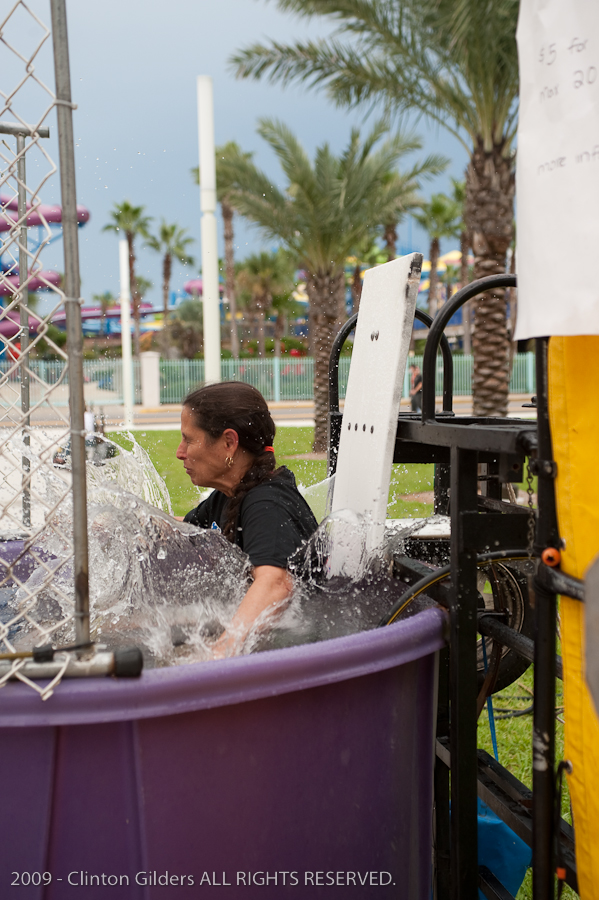Action at the kingsnake.com charity dunk tank.