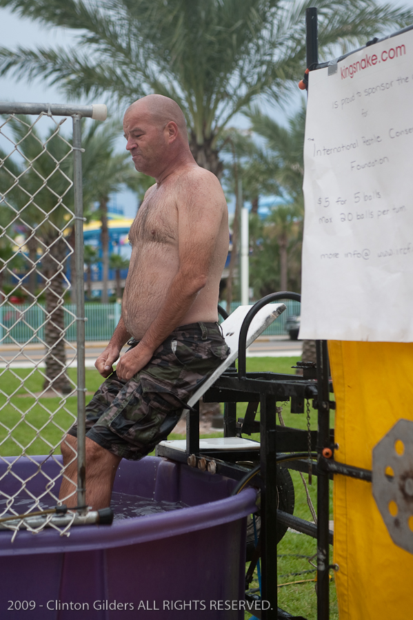 Action at the kingsnake.com charity dunk tank.
