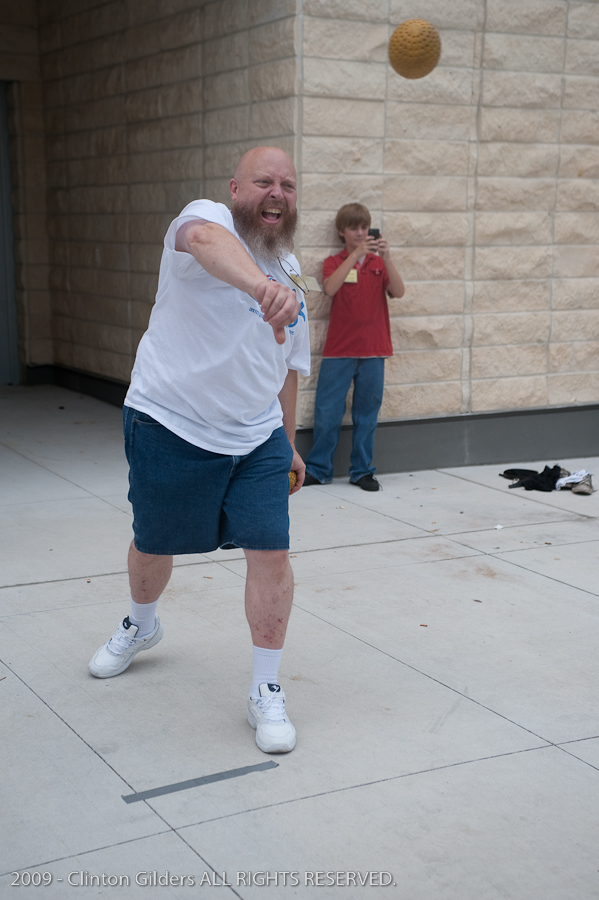 Action at the kingsnake.com charity dunk tank.