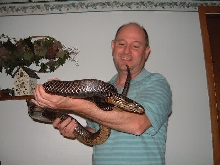 first time holding a snake