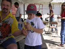 Matthew w/Green Tree Python, yellow phase