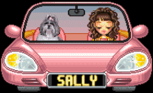 pink car