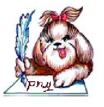 little dog writing