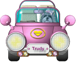smaller pink car