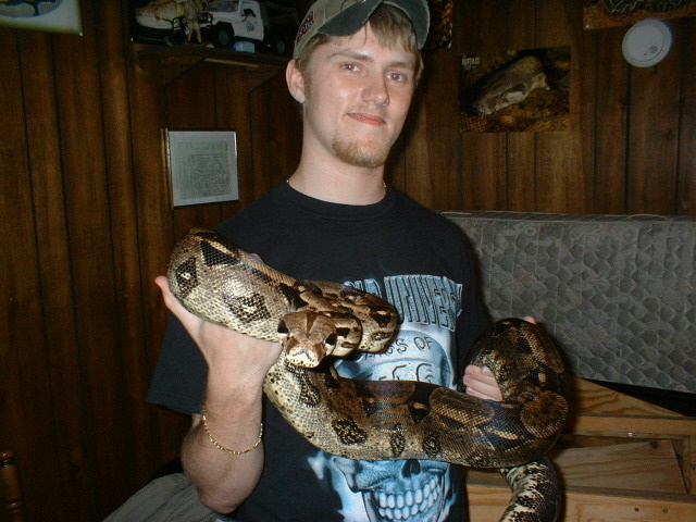 Me with a Red Tail Boa
