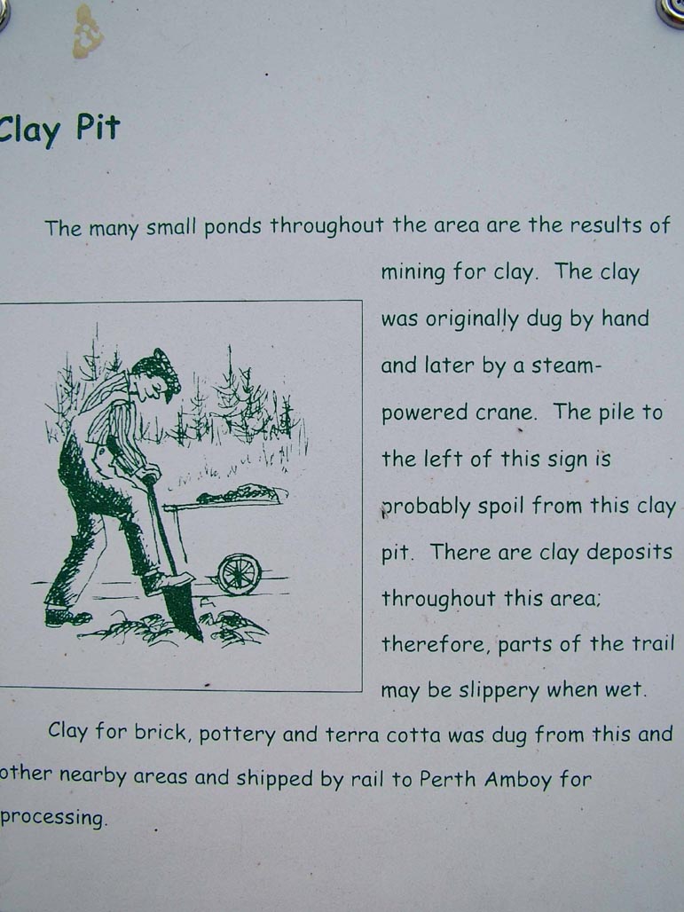 Clay pit sign at Crossley