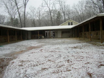 ice storm- barn