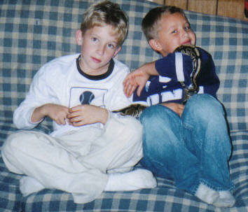 my nephews and bella