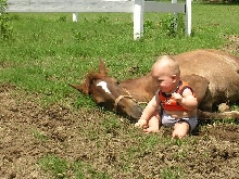 Aiden sits with Pluma