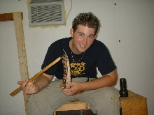 Me with one of my timbers