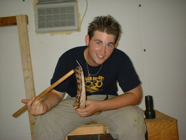 Me with one of my timbers