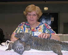 Joanie with Rhinos at Fest