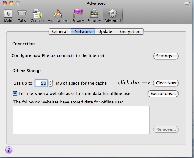 firefox clear cache 2