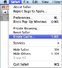 Clear Cache - Safari