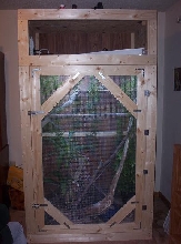 My cage showing door!