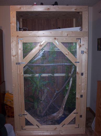 My cage showing door!