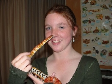 Cornsnake licking my nose