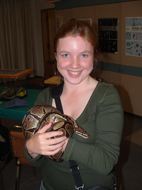 Ball python and I