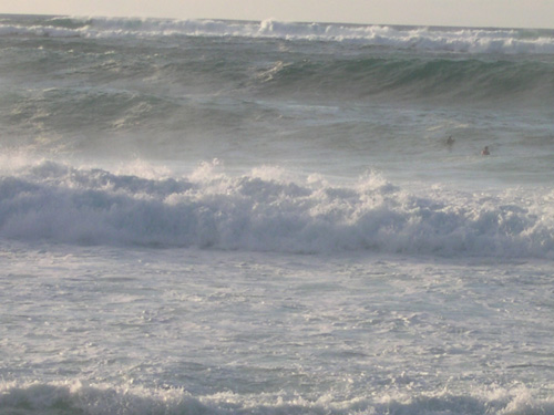 Surfing at Pipeline, Hawaii