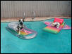 Samantha and Danica, keepin' cool.