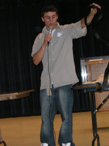 Snake Show At School, Black Rat Snake