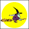 witch on broom