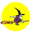 witch on broom
