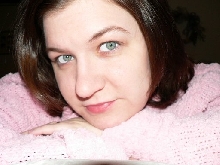 Me in my favorite cozy pink sweater