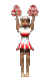 Cheerleader jumping