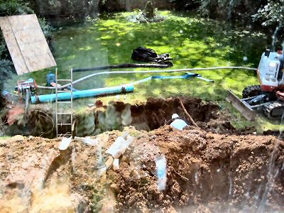 Backyard trench