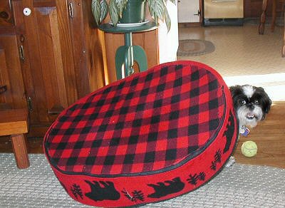 Bed on back...