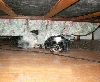 Hiding under the bed...
