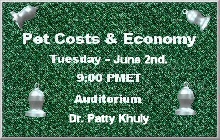 Pet Costs and Economy ..Khuly