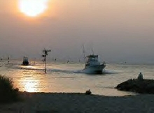 Rock Harbor..boats returning