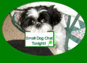 Small dog chat sign...