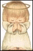 Angel kneeling
