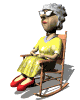 Old lady rocking