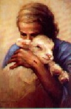 Jesus and Lamb