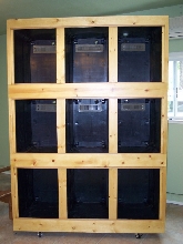 9 unit storage tote cage