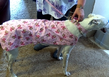 Bea wearing her new coat