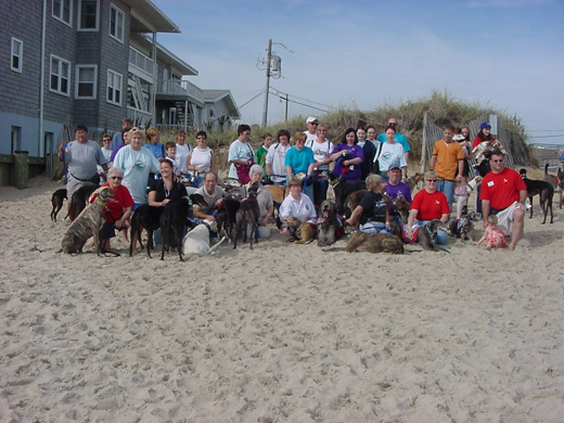 The gang on Dewey Beach Oct. 2004