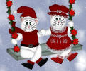 HollyDay cats on a swing