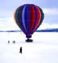 Balloon in winter