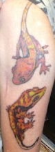 Terri's 2 gecko tattoos