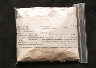 Sample of Packaging