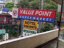 view from hotel room in Manila