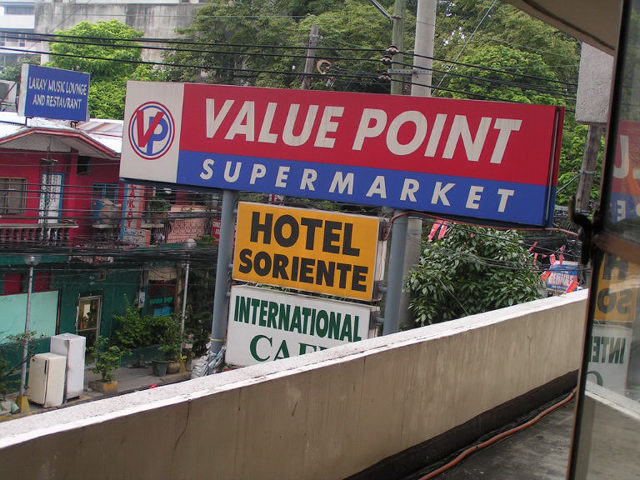 view from hotel room in Manila