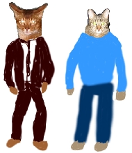 Justin and Tares Meowloween Pikchur
