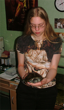 me with my  red eared slider dolly