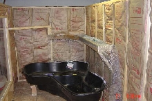 inside 100 gal pond